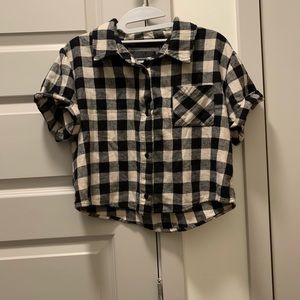 Rails gingham crop top